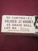 REMINGTON ARMS MILITARY SURPLUS 22 HORNET - 3 of 3