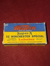 WESTERN SUPER-X 32 WINCHESTER SPECIAL