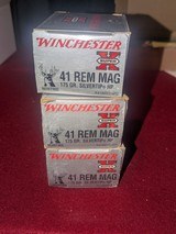 WINCHESTER SUPER X 41 REM MAG SILVERTIP - 1 of 2