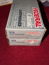 FEDERAL CLASSIC 375 H&H MAGNUM 2 BOXES