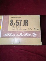 SELLIER & BELLOT 8X57 JR 100 ROUNDS