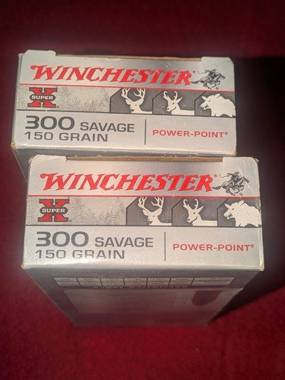 WINCHESTER SUPER X 300 SAVAGE 2 FULL BOXES
