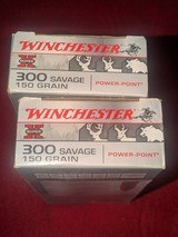 WINCHESTER SUPER X 300 SAVAGE 2 FULL BOXES