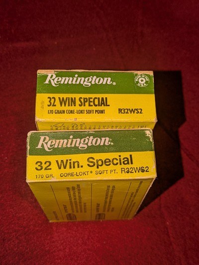 REMINGTON 32 WINCHESTER SPECIAL 2 BOXES
