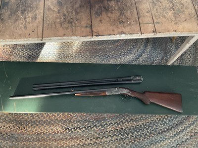 L c smith 16 gauge featherweight ejector two barrel set factory letter field grade