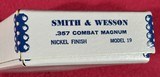 Smith & Wesson Model 19 Silver Box, for a 2 1/2