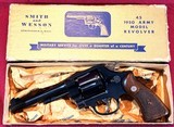 SMITH & WESSON 45 1950 ARMY MODEL REVOLVER pre Model 22 Excellent in Box - 1 of 20