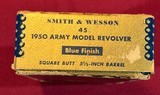 SMITH & WESSON 45 1950 ARMY MODEL REVOLVER pre Model 22 Excellent in Box - 18 of 20