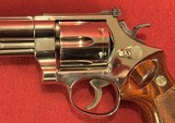 SMITH & WESSON MODEL 57 (no dash), 41 MAGNUM, NICKEL FINISH, 6