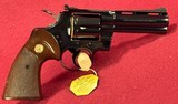 COLT PYTHON 357 MAGNUM, 4 INCH BARREL, ROYAL BLUE, MADE 1974 - 6 of 20