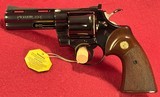 COLT PYTHON 357 MAGNUM, 4 INCH BARREL, ROYAL BLUE, MADE 1974