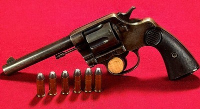 COLT NEW SERVICE, EARLY MODEL, .45 LONG COLT, 5 1/2