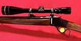 BROWNING MODEL
1885 SINGLE SHOT, 22-250 with LEUPOLD 6.5-20X VARI-X III SCOPE - 8 of 20