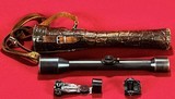 CARL ZEISS JENA RIFLE SCOPE marked Zielsechs Nr. 7713 about 8 Power Magnification, with Case and Stith Mount - 1 of 19