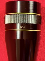 LEUPOLD 12X TARGET/VARMINT SCOPE in HIGH GLOSS BLACK with FINE PLEX RETICLE - Image 11 of 11
