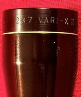LEUPOLD VARI X II, 2-7 POWER, GLOSS BLACK SCOPE with PLEX RETICLE. - 9 of 11