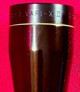 LEUPOLD VARI X II, 2-7 POWER, GLOSS BLACK SCOPE with PLEX RETICLE. - 10 of 11