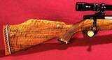 WEATHERBY VANGUARD 7MM REM. MAG. with REDFIELD WIDEVIEW 3-9 SCOPE, PRETTY WOOD - 2 of 20
