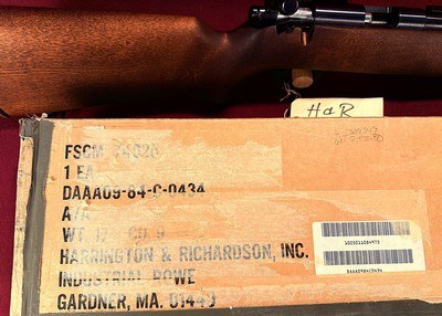 AS NEW IN BOX! HARRINGTON & RICHARDSON MODEL 12, TARGET RIFLE, U.S. MARKED, 22 LR SINGLE SHOT - Image 20 of 20