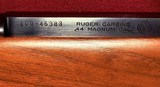 RUGER 44 CARBINE, PRE-WARNING, 44 MAGNUM, MADE IN 1974 - Image 18 of 20