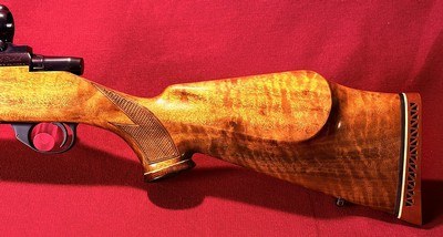 WEATHERBY VANGUARD, EARLY MODEL, HIGH POLISH BLUE, VERY FANCY STOCK, 7MM Remington Magnum - Image 8 of 20