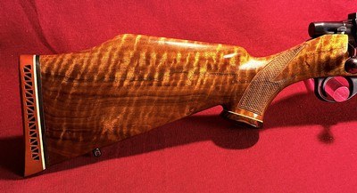 WEATHERBY VANGUARD, EARLY MODEL, HIGH POLISH BLUE, VERY FANCY STOCK, 7MM Remington Magnum - Image 1 of 20