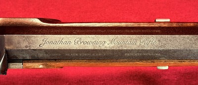 JONATHAN BROWNING MOUNTAIN RIFLE, TRADITIONAL 45 Cal. PERCUSSION RIFLE - Image 11 of 20
