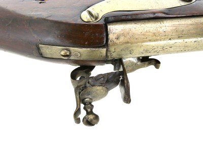 Unusual 1730's Officers Flintlock Rifle in .71 cal - Image 12 of 20