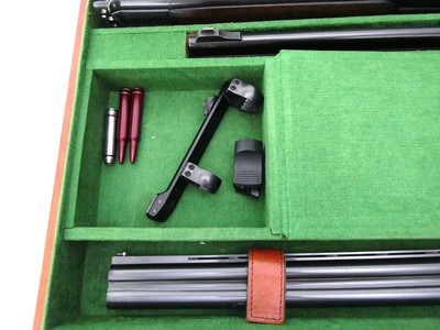 1982 Krieghoff Ulm Primus LH Double Rifle 300 WM & 12 GA Cased Three Barrel Set - Image 2 of 20
