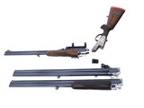 1982 Krieghoff Ulm Primus LH Double Rifle 300 WM & 12 GA Cased Three Barrel Set - Image 5 of 20