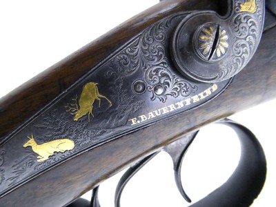 Antique 1850's German Bauernfeind of Heidelberg 16GA Damascus Shotgun - Image 4 of 17