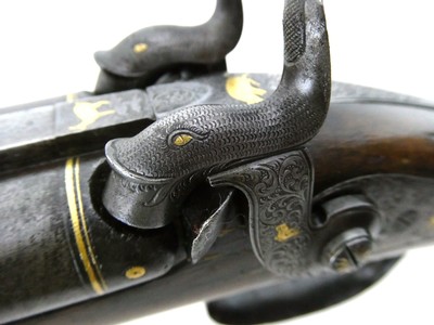 Antique 1850's German Bauernfeind of Heidelberg 16GA Damascus Shotgun - Image 12 of 17