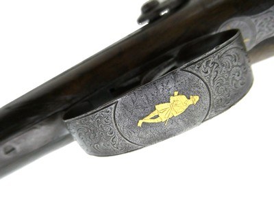Antique 1850's German Bauernfeind of Heidelberg 16GA Damascus Shotgun - Image 9 of 17