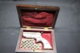Factory engraved Sharps Pepperbox Silver plate frame Gold plate barrels Real Mother Of Pearl Grips - Image 2 of 15