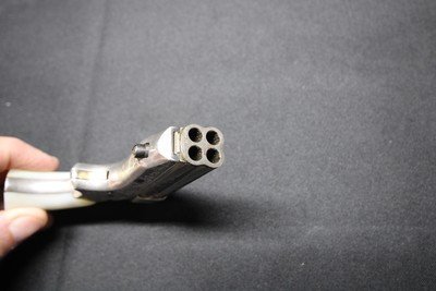 Factory engraved Sharps Pepperbox Silver plate frame Gold plate barrels Real Mother Of Pearl Grips - Image 5 of 15