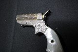 Factory engraved Sharps Pepperbox Silver plate frame Gold plate barrels Real Mother Of Pearl Grips - Image 3 of 15