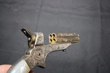 Factory engraved Sharps Pepperbox Silver plate frame Gold plate barrels Real Mother Of Pearl Grips - Image 9 of 15
