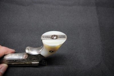 Factory engraved Sharps Pepperbox Silver plate frame Gold plate barrels Real Mother Of Pearl Grips - Image 7 of 15