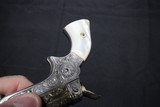 Factory engraved Sharps Pepperbox Silver plate frame Gold plate barrels Real Mother Of Pearl Grips - Image 12 of 15