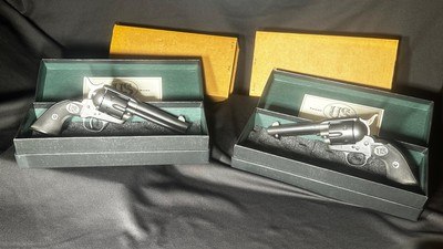 USFA Rodeo .38 Special – Consecutive Pair E641 & E642 – 43/4” – Original Boxes & Sleeves – Excellent