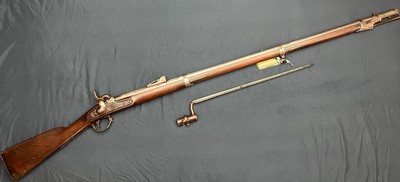 Fine, Very Desirable Rifled and Sighted Civil War Era U.S. Springfield Model 1842 Percussion Musket with Bayonet
