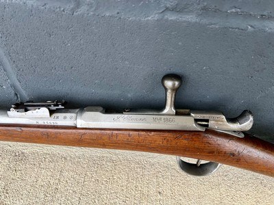 Extremely Fine French Military Chassepot Model 1866 Needle-Fire Bolt Action Rifle - Image 9 of 15