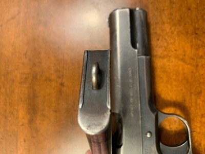 WWI Springfield 1911 From 1914 Including A 1914 RIA Holster Belonging To WW1 Vet & Commander of 123rd Field Artillery, Retired Col. James Bereth. - Image 10 of 15