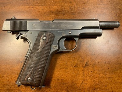 WWI Springfield 1911 From 1914 Including A 1914 RIA Holster Belonging To WW1 Vet & Commander of 123rd Field Artillery, Retired Col. James Bereth. - Image 7 of 15
