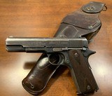 WWI Springfield 1911 From 1914 Including A 1914 RIA Holster Belonging To WW1 Vet & Commander of 123rd Field Artillery, Retired Col. James Bereth. - Image 3 of 15
