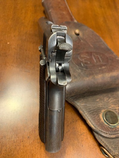 WWI Springfield 1911 From 1914 Including A 1914 RIA Holster Belonging To WW1 Vet & Commander of 123rd Field Artillery, Retired Col. James Bereth. - Image 6 of 15