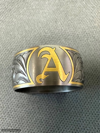 Krieghoff K80 12Ga #6 Barrel Hanger - Custom Gold Inlaid and Hand Engraved in Nitride Finish