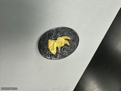 Bill Mains Signed Hand Engraved Grip Cap