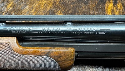 Winchester Model 42 in 410 Exhibition Grade Wood (Unfired) - Image 7 of 12
