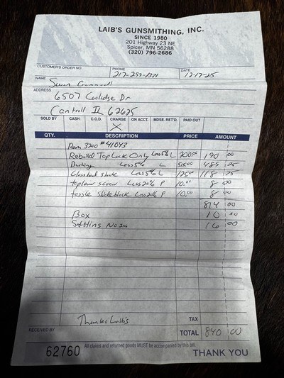 Remington 3200 Competition Skeet 12GA with Briley 20/28/.410 Tubes & Pat Laib Upgrades - Image 3 of 12